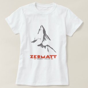 Zermatt、ヴァレー州、スイス連邦共和国 Tシャツ
