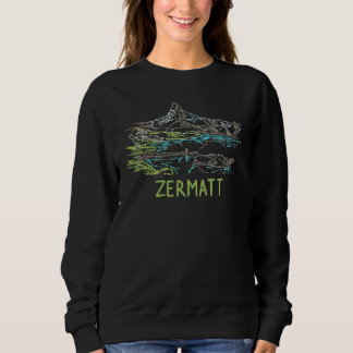 Zermatt City Switzerland souvenir   for men women スウェットシャツ