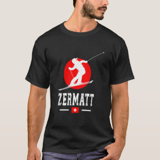 Zermatt Ski Resort Alps Swiss Mountains Switzerlan Tシャツ
