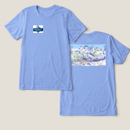 Zermatt Ski Shirt トライブレンドＴシャツ (デザイン正面&裏面)