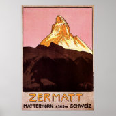 Zermatt Switzerland ポスター (正面)