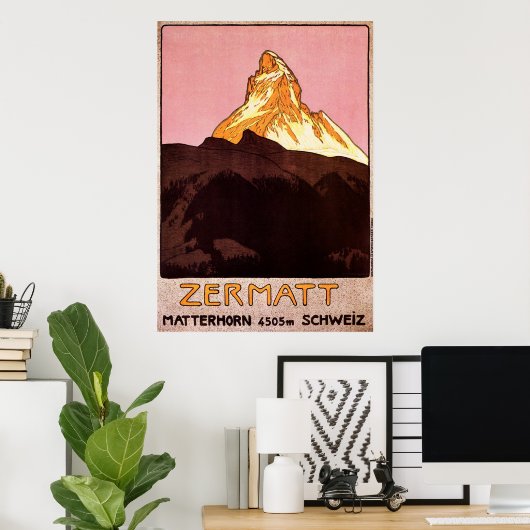 Zermatt Switzerland ポスター (ホームオフィス)