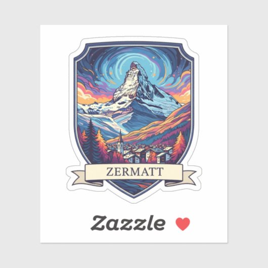 Zermatt Switzerland Matterhorn シール (シート)