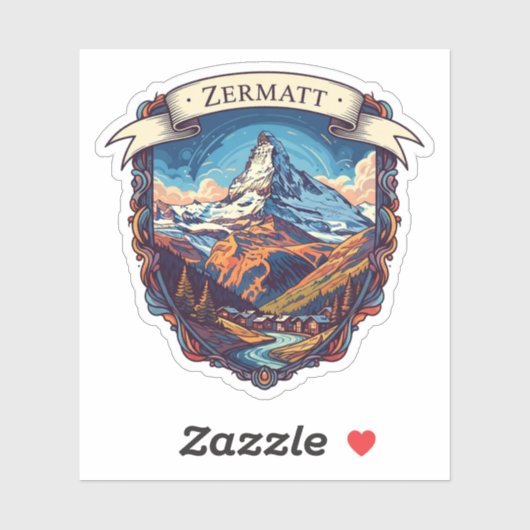 Zermatt Switzerland Matterhorn シール (シート)