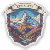 Zermatt Switzerland Matterhorn シール (正面)