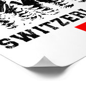 Zermatt Switzerland Ski Resort Alps Alpine Skiing ポスター (角)