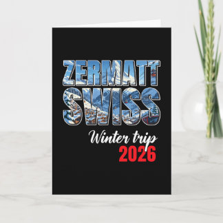 Zermatt Switzerland Winter Trip 2026 Alps Ski Swis カード