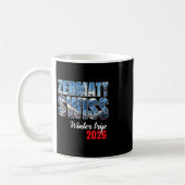 Zermatt Switzerland Winter Trip 2026 Alps Ski Swis コーヒーマグカップ (左)