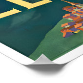 Zermatt Travel Poster Switzerland Art Swiss Print ポスター (角)