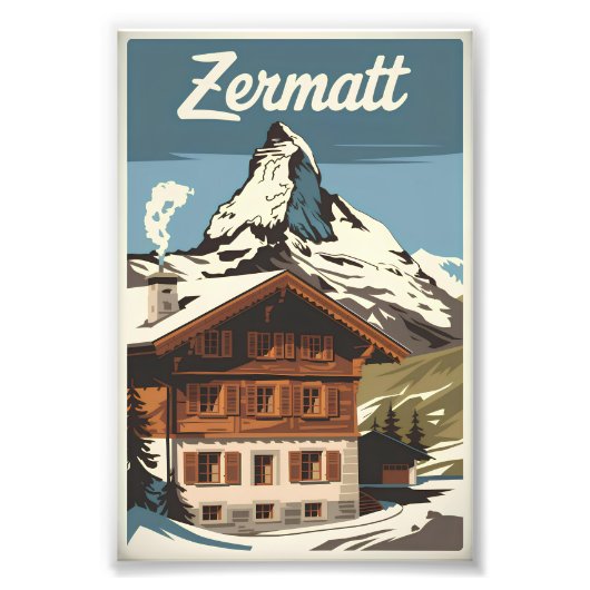 Zermatt vintage フォトプリント            (正面)
