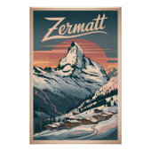 Zermatt vintage ポスター (正面)