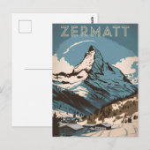 Zermatt vintage ポストカード (正面/裏面)