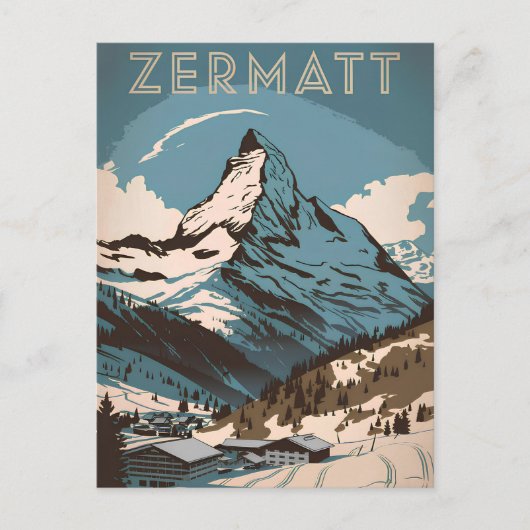 Zermatt vintage ポストカード (正面)