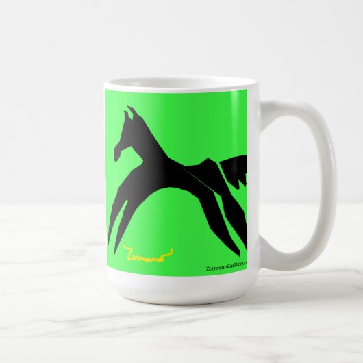 Zermenoのフランスのな芸術のコーヒー・マグZermenoGallery.com コーヒーマグカップ (右)