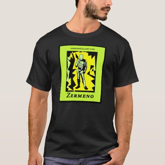 Zermeno著設計されている"写実的な戦士"者 Tシャツ (正面)