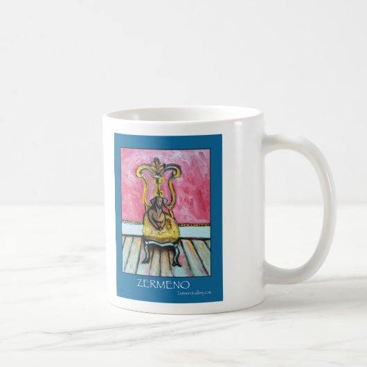 "Zermeno著避難所から"のマグ救助されるダックスフント コーヒーマグカップ (右)