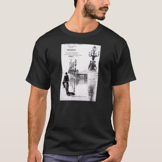 ZermenoGallery.comからのパリ展覧会ポスター Tシャツ (正面)