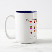 Zernikeのマグは、あなたの数学の教師を感謝していしています ツートーンマグカップ (左)