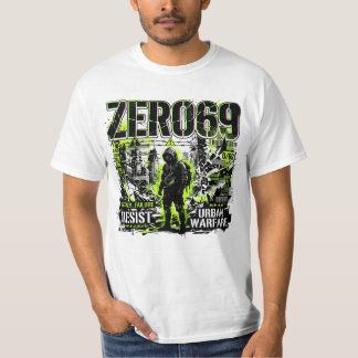 ZERO69 システム障害 – 都市戦争 Tシャツ