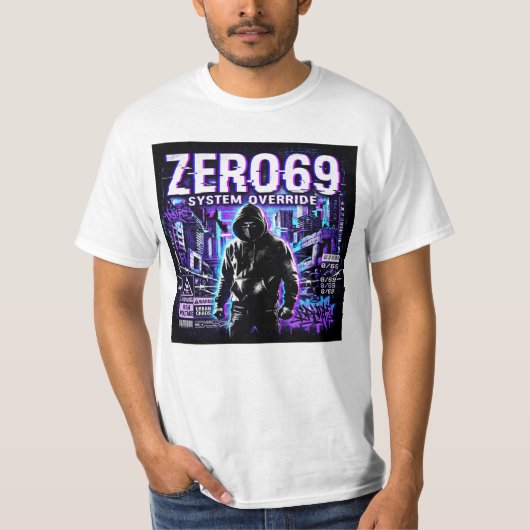 ZERO69 システム障害 – 都市戦争 Tシャツ (正面)