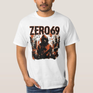 ZERO69 — フードを被ったアウトキャスト Tシャツ