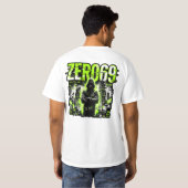 ZERO69 Glitch Division – カオスプロトコル サイバー・パンク Tシャツ (裏面フル)