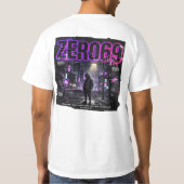 ZERO69 Glitch Division – ダークネットアクセス サイバーパンク Tシャツ (裏面)