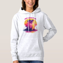 Zero Barks Given | Funny Retro Pug Women Hoodie パーカ