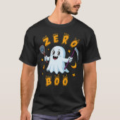 zero boo funny halloween tシャツ (正面)