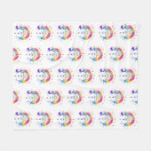 Zero Discrimination Day  フリースブランケット (正面(横))