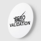 Zero External Validation Modern Acrylic Clock ラージ壁時計 (傾斜)