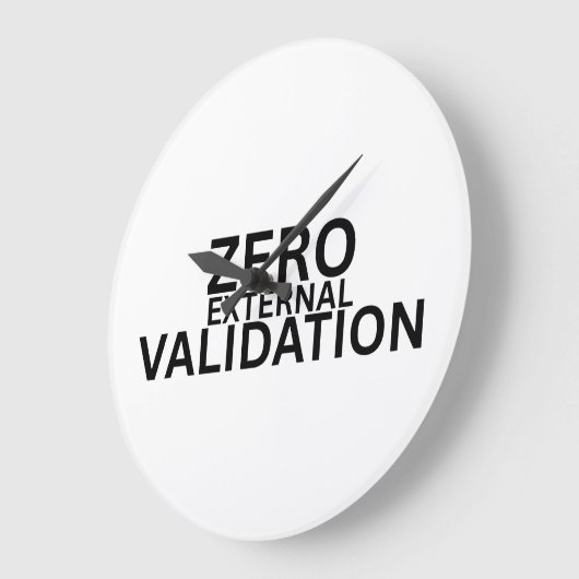Zero External Validation Modern Acrylic Clock ラージ壁時計 (傾斜)