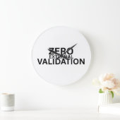 Zero External Validation Modern Acrylic Clock ラージ壁時計 (ホーム)