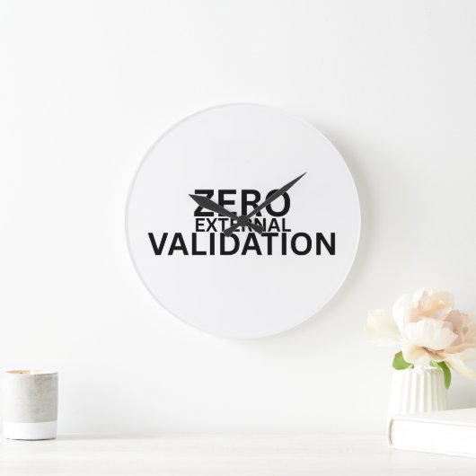 Zero External Validation Modern Acrylic Clock ラージ壁時計 (ホーム)