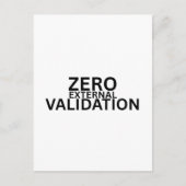Zero External Validation Professional ポストカード (正面)