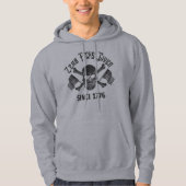 Zero F*cks Given Since 1776 Patriotic Skull Hoodie パーカ (正面)