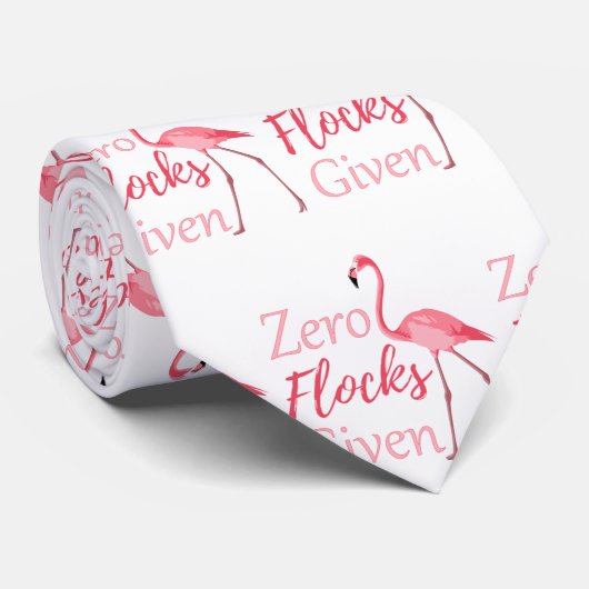 Zero Flocks Given Funny Flamingo ネクタイ (ロール)