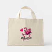 Zero Flocks Given Tote Bag – Bold Flamingo Attitud ミニトートバッグ (裏面)
