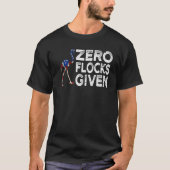 Zero Flocks Given Usa Flag Pink Flamingo Tシャツ (正面)