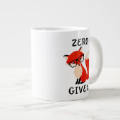 Zero Fox Given Funny Quote Coffee Mug ジャンボコーヒーマグカップ (正面右)