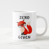 Zero Fox Given Funny Quote Coffee Mug ジャンボコーヒーマグカップ (右)