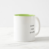 Zero Fox Given Office Humor Two-Tone Mug ツートーンマグカップ (正面右)