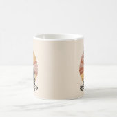 Zero Hair Maximum Love Sphynx Retro コーヒーマグカップ (中央)