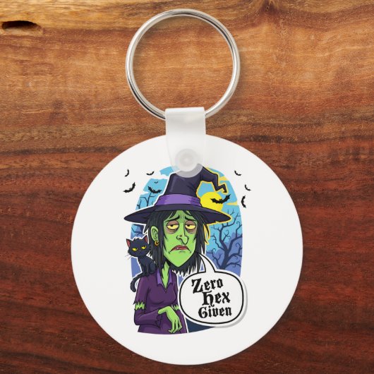 Zero Hex Given Funny Witch Halloween Costume Tee  キーホルダー (正面)