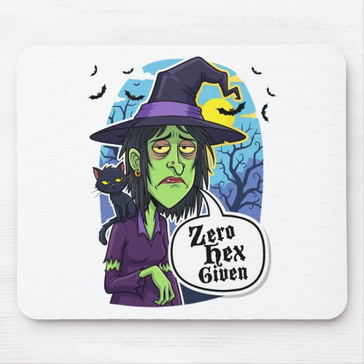 Zero Hex Given Funny Witch Halloween Costume Tee  マウスパッド (正面)