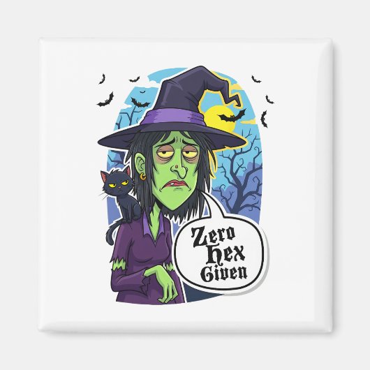 Zero Hex Given Funny Witch Halloween Costume Tee  マグネット (正面)