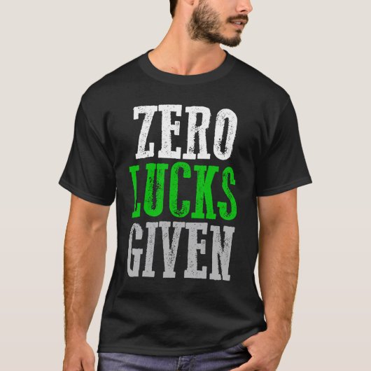 ZERO LUCKS GIVEN グラフィック Tシャツ (正面)