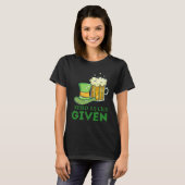 Zero Lucks Given St Patrick s Day St Paddys Day 4 Tシャツ (正面フル)