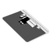 Zero Meowtivation Cat – Funny Lazy Work Cartoon マグネット (右側)