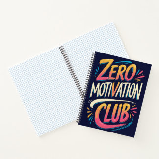 Zero Motivation Club Notebook ノートブック